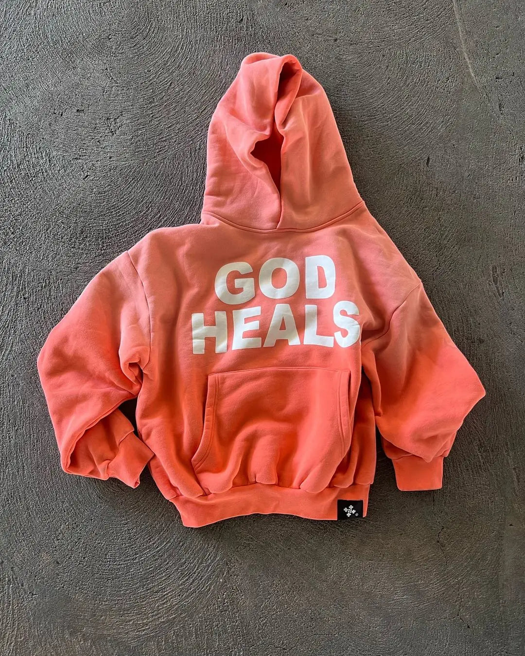 Oversized Street Vintage Streetwear God heals Painting Printed Hoodies Women Sweatshirt Harajuku 2024 New Y2k Tops Men Clothing
