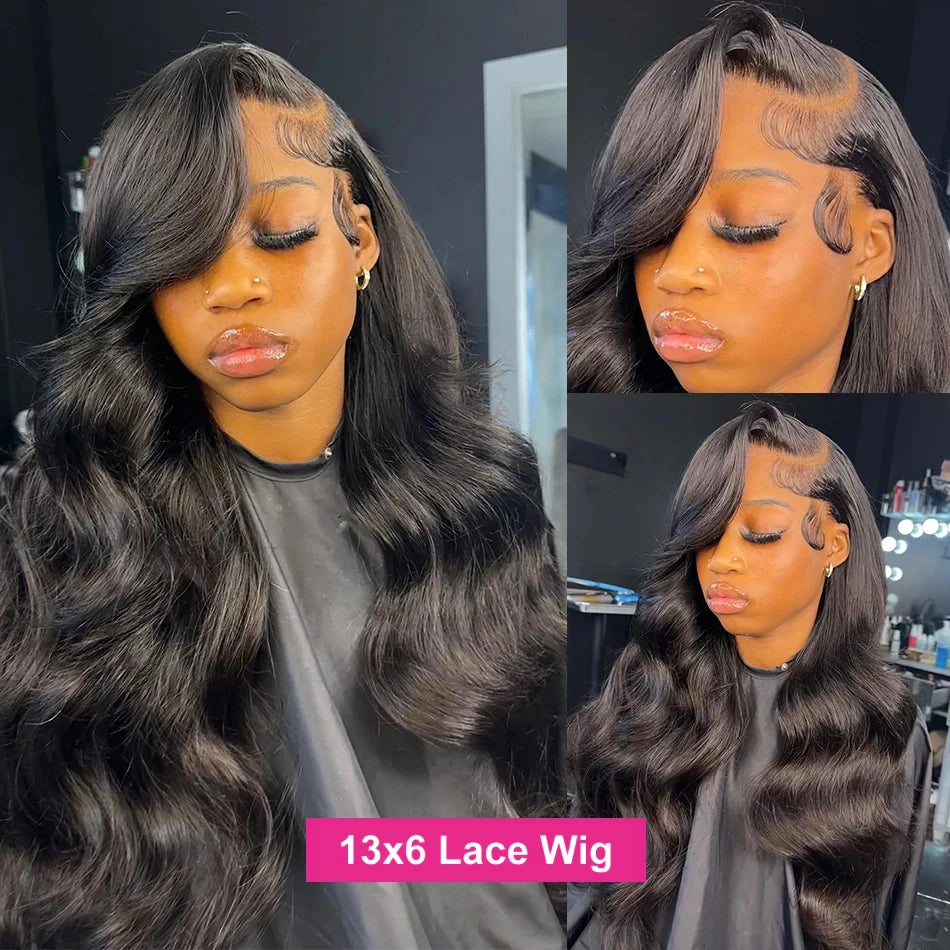 30 32 34Inch Lace Front Wigs Body Wave Wig Human Hair 180% Brazilian 13x4 13x6 Transparent HD Lace Frontal Wig Lace Closure Wig