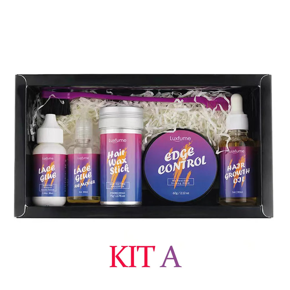 wig installation kit set adhesives waterproof wig glue kit glue for lace front wig glue lace tint mousse lace tint edge control