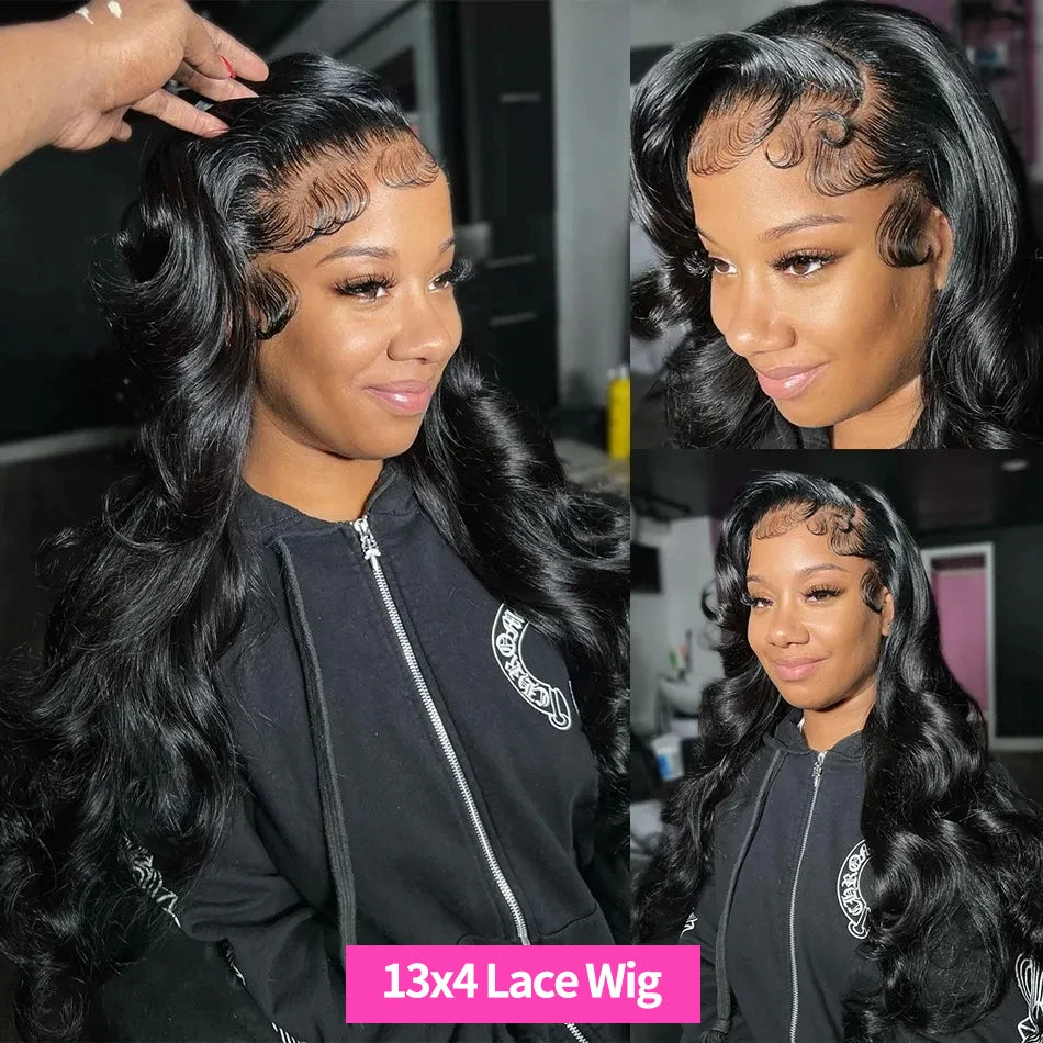 30 32 34Inch Lace Front Wigs Body Wave Wig Human Hair 180% Brazilian 13x4 13x6 Transparent HD Lace Frontal Wig Lace Closure Wig