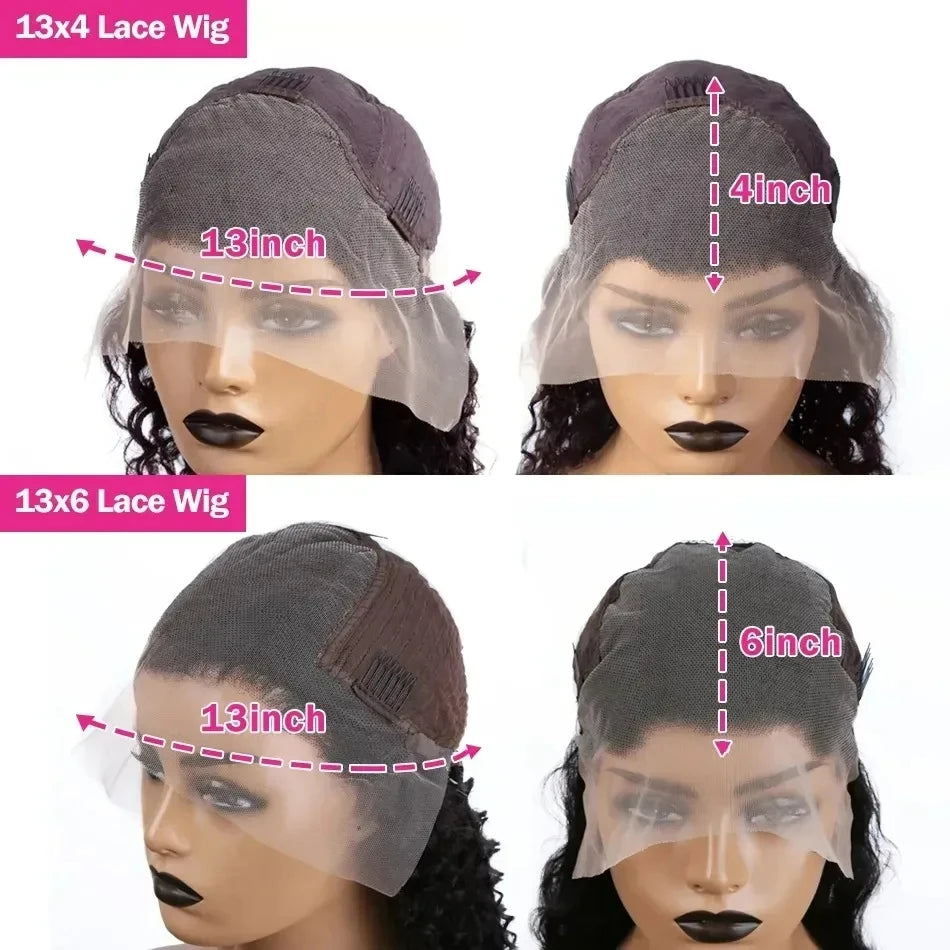30 32 34Inch Lace Front Wigs Body Wave Wig Human Hair 180% Brazilian 13x4 13x6 Transparent HD Lace Frontal Wig Lace Closure Wig