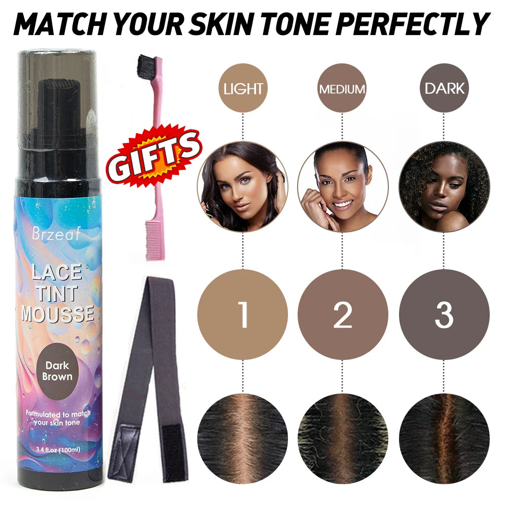 wig installation kit set adhesives waterproof wig glue kit glue for lace front wig glue lace tint mousse lace tint edge control